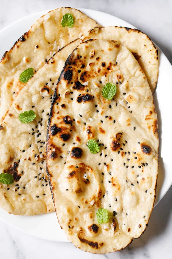 Garlic Naan _ How to make Garlic Naan Bread
